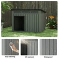 thumbnail image 2 of Decksplore All - Weather Dog House – Indoor/Outdoor, Slanted Roof ,UV - Resistant,HDPE Material,Waterproof, Ventilated, Multiple Sizes for XS - Large Dogs, 2 of 9