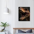 thumbnail image 3 of Nawypu Excited Tyrannosaurus-Rex Dinosaur Canvas Wall Art Contemporary Simple Life Canvas Painting Pictures for Home Bedroom Decor for Living Room Bathroom Decor, 3 of 4