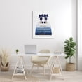 thumbnail image 2 of Stupell Industries Navy Blue Bow Heels Chic Glam Bookstack Beauty & Fashion Painting Gallery Wrapped Canvas Print Wall Art, 30 x 40, 2 of 6