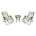 thumbnail image 1 of Mano Patio 3 Piece Zero Gravity Chaise Lounger Chat Set, 1 of 2