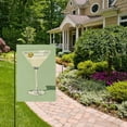 thumbnail image 2 of Yayeee Garden Flag 28" x 40" Double Sided Outdoor Yard Lawn Holiday Decorations, Light Green Martini, 2 of 6