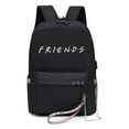 thumbnail image 1 of Mochila escolar Friends Cartoon Kids de nailon, 31 x 14 x 42 cm, 1 of 5