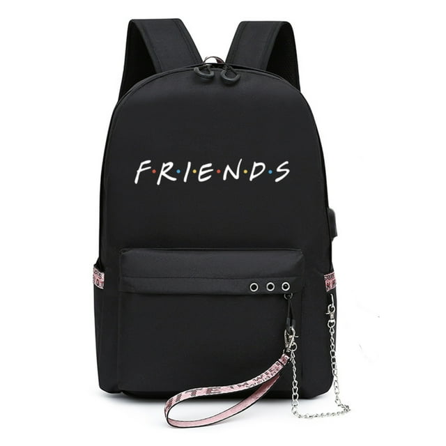 Mochila escolar Friends Cartoon Kids de nailon, 31 x 14 x 42 cm