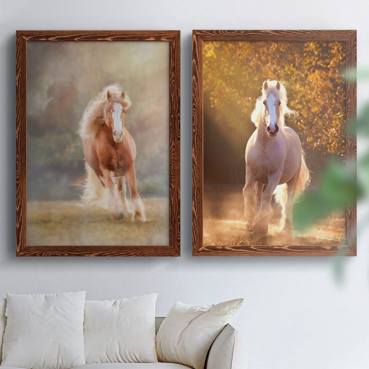 Horse Motion VII - Premium Framed Canvas 2 Piece Set - Ready to Hang