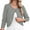 D2-Grey, variant on DEMOTIME Women's Cardigan 3/4 Sleeve Cropped Open Front Bolero Shrug for Dresses Black 2XL