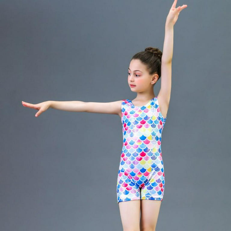 Leotards for Girls Gymnastics Kids Children Biketard Kids Athletic  Dancewear One-Piece Unitards 
