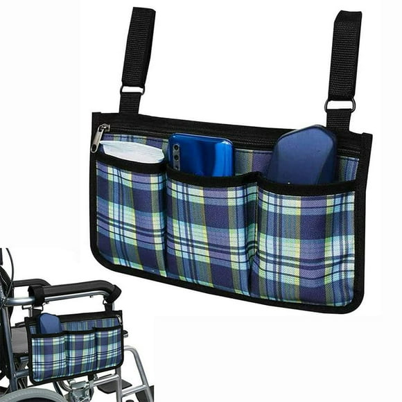 JUNWELL Walker Bags for Folding Walker   Durable Walker Baskets for Rolling Folding Walker  Universal Walker Bag Wheel Chair Accessories Bag
