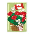 thumbnail image 2 of Evergreen Flag Canadian Patriotic Basket of Flowers Flag, 2 of 2