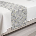 thumbnail image 2 of Floral Bed Runner, Daisies View with Leaves in Greyscale Chamomiles Design, Decorative Accent Bedding Scarf for Hotels Homes and Guestrooms, Twin, Pale Grey Yellow, by Ambesonne, 2 of 2