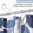 thumbnail image 3 of Blue Eucalyptus Shower Curtain for Bathroom Floral Watercolor Leaves on The Top Botanical Nature Fabric Bath Curtain Country Plant Cloth Bathroom Deco, 3 of 4
