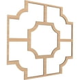 thumbnail image 3 of 33"W x 33"H x 3/8"T Extra Large Bradley Decorative Fretwork Wood Ceiling Panels, Hickory, 3 of 10