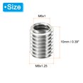 thumbnail image 2 of Unique Bargains Adaptateurs de Filetage Manchon Réducteur Écrou 20 Pcs M8x1.25 Mâle à M6x1 Femelle Réparation Insert Écrou 10mm, 2 of 7