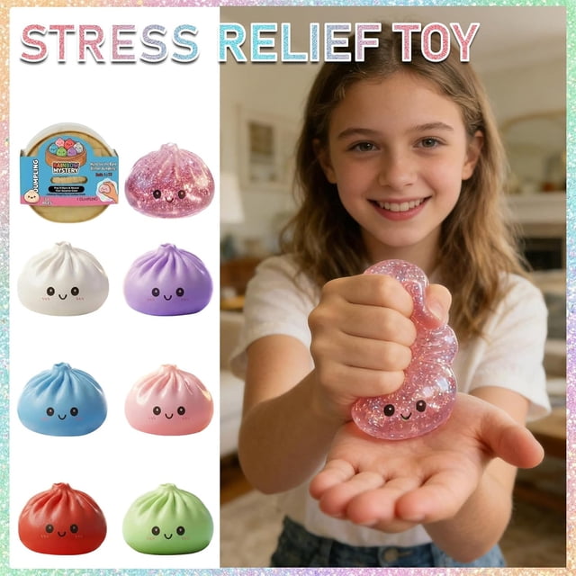 Jienlioq Squishy Bun Toy - Random Bun Box Multi-color Bun More Random Surprises