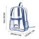 thumbnail image 5 of Mochila transparente para eventos deportivos y conciertos, con múltiples bolsillos, almacenamiento seguro para aficionados y asistentes a festivales. Aestivo | Gris | AESTIVO, 5 of 6