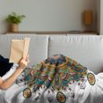 thumbnail image 3 of Mandala Soft Flannel Fleece Throw Blanket, Oriental Flower Pattern Several Exquisite Colors Cultural Bohemian, Cozy Plush for Indoor and Outdoor Use, 50" x 60", Multicolor, by Ambesonne, 3 of 5