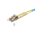 thumbnail image 2 of Monoprice OM4 Fiber Optic Cable - 5 Meters - Aqua, LC/LC, UL, 50/125, Multi Mode, 10GB, OFNR, Corning, For High-Throughput Enterprise Networks, 2 of 6