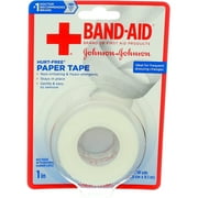 2 Pack Johnson & Johnson Band-Aid Small Paper Tape Wound Care 1 in x 10 Yds Each