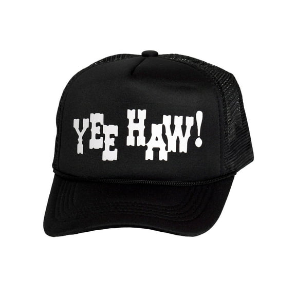 Top Headwear Men's Yee Haw! Trucker Hat - Adjustable Snapback Cap