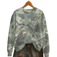 thumbnail image 7 of Hvot&aat Autumn Hunting Tree Camo Pattern Women's Casual Pullover Round Neck Long Sleeve Sweatshirts, 7 of 7
