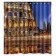 thumbnail image 1 of ABPHQTO Cortina de ducha con vistas al edificio antiguo Cortina de ducha impermeable 160x180 cm, 1 of 2