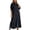 Black, variant on Women's Long Sleeve Button Down Shirt Dress Spring Casual Maxi Dresses Loose Fit Blouse Dress with Pockets