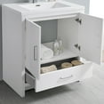 thumbnail image 4 of Fresca Imperia 30" Wood Bathroom Cabinet with Integrated Sink in Dark Gray Oak, 4 of 7