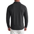thumbnail image 4 of Hearthz Polo T Shirts for Men Soft Breathable Moisture Wicking Long Sleeve T Shirt Men Comfort Colors Collared Golf Polo Shirts for Men Black S, 4 of 5