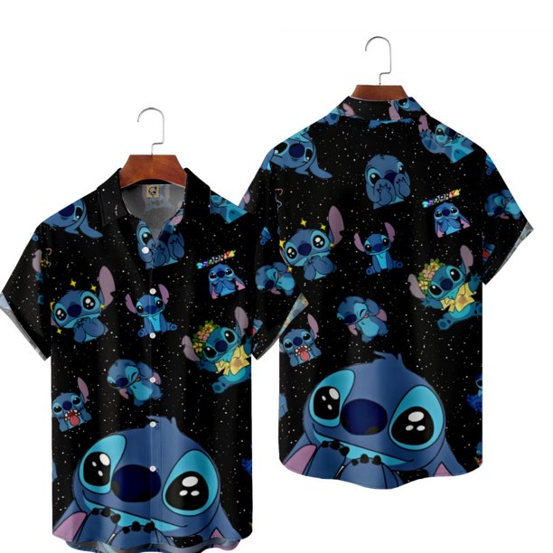 Disney Lilo & Stitch Shirt Short Sleeve Children/Adults Hawaiian Shirt