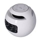 thumbnail image 5 of Altavoz multifuncional Bluetooth 5.0 con despertador, altavoz inalámbrico portátil con forma de bola recargable con reloj para dormitorio y oficina, color blanco G90S, 5 of 8