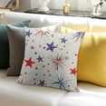 thumbnail image 3 of Creowell Party Supplies Stars Fireworks Paper Texture Throw Pillow Cover for Home Sofa Couch - Set of 1, Linen Material 18x18in, 3 of 5