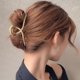 thumbnail image 3 of Pinza de pelo francesa dorada para mujer, pinza de pelo de Metal a la moda, pinza para el pelo para mujer, herramientas de maquillaje, tocado femenino, 3 of 5