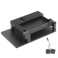 thumbnail image 4 of Caja Protectora Negra Caja Protectora De Refrigeración Del Chasis Caja De aleación De Aluminio, Refrigeración De Caja De aleación De Aluminio CNC, Para B Tipo 2B/3B+ Raspberry, 4 of 7