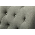 thumbnail image 3 of 2pcs Grey Button Solid Wood Wingback Rock Climbing Chairs - Chic With Nail Heads Hostess Chairs, Of 2 Beautiful Ornaments, 3 of 5