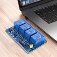 thumbnail image 4 of Módulo de relé de 4 canales 5V 12V AVR 51 PIC Módulo de relé de 4 vías duradero para Arduino, 4 of 9