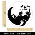 thumbnail image 2 of Floating Sea Otter Self-Inking Rubber Stamp Ink Stamper - Orange Ink - Mini 1/2 Inch, 2 of 7