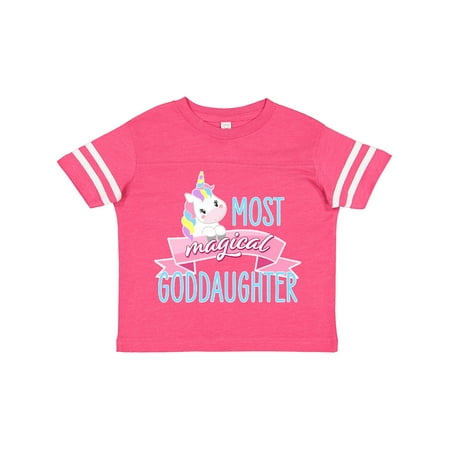 

Inktastic Most Magical Goddaughter- Cute Unicorn Gift Toddler Toddler Girl T-Shirt