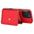 thumbnail image 3 of For iPhone 16 Pro Case Card Holders RFID Blocking PU Leather+TPU Phone Cover with Shoulder Strap - R, 3 of 5