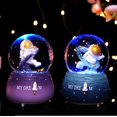 Christmas Snow Globe, Musical Globe with Color Changing Led Lights ...
