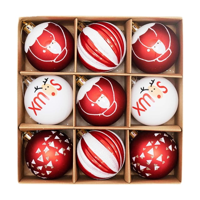 Adornos para Árbol de Navidad Macarena 9 Uds 2,3 Pulgadas Mult Estilo B