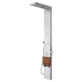 thumbnail image 1 of Pulse ShowerSpas 1035 Oahu Matte Brushed Stainless Steel Shower Panel, Silver with Chrome Finish, 1 of 1