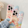 thumbnail image 2 of Graffiti Animals Phone Case Compatible with iPhone 7Plus/8Plus, 3D Wave Shape Soft TPU Flexible Silicone Case, Full Body Screen Camera Protective Cover, Shockproof, Anti-Scratch, Slim Phone Case, 2 of 4
