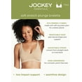 thumbnail image 3 of Jockey® Essentials Women's Soft Touch Seamfree® Plunge Bralette, Wirefree Bra, Sizes S-3XL, 3 of 6