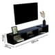 thumbnail image 2 of Estante Repisa Tv Flotante Soporte Minimalista 3 Divisiones Color Negro, 2 of 4