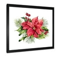 thumbnail image 2 of Designart 'Christmas Fir Branch and Holly Mistletoe Berries I' Traditional Framed Art Print, 2 of 4