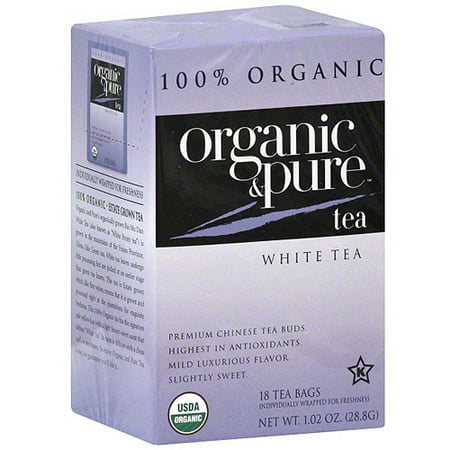 Organic & Pure Thé blanc, 18BG (Pack de 6)