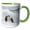 Green/White, variant on 3drose, Antarctica, Neko Harbor, Gentoo Penguins -an02 Bja0043 - Janyes Gallery, 11oz Two-tone Green Mug