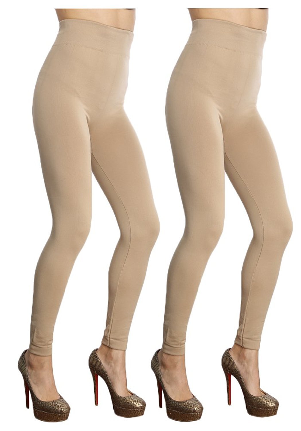 Women's Cable Knit Fleece Leggings: Seamless, Warm & Stretchy