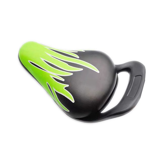 Greeniant Sillín de bicicleta para niños, reemplazo Universal, ergonómico, colorido, resistente al agua, bicicletas, accesorios de asiento de Ciclismo Verde