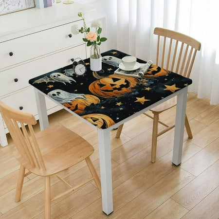 

ONETECH Printed Cloth Halloween Tablecloth Rectangle Table Cloth for Halloween Party Decorations Pumpkins Dining Table Cover in Outdoor Indoor Farmhouse 40 *40