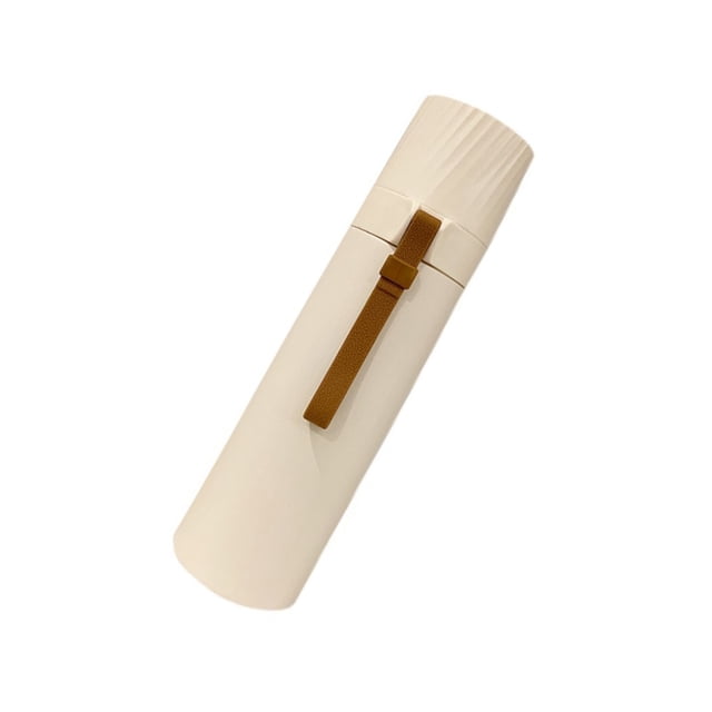 Advancent Botella de termo al vacío portátil, taza aislada de acero inoxidable, botellas de agua para exteriores, tazas, suministros para beber Teteras Beige 500ml